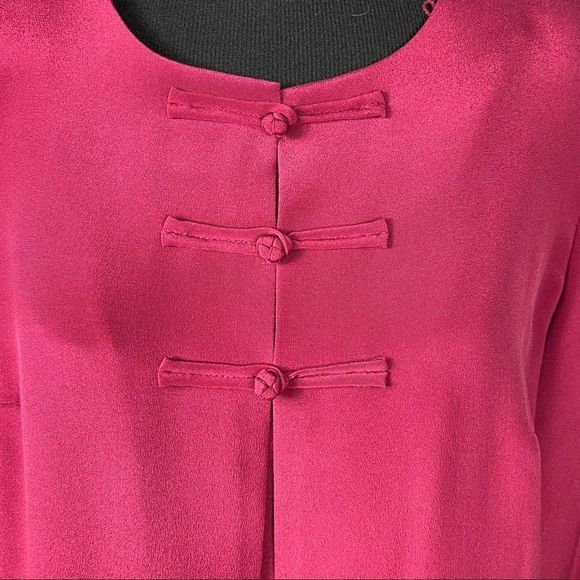 Talbots Pure Silk 2 Piece Wine Jacket and Sleeveless Sheath Maxi Dress S… - Picture 4 of 15